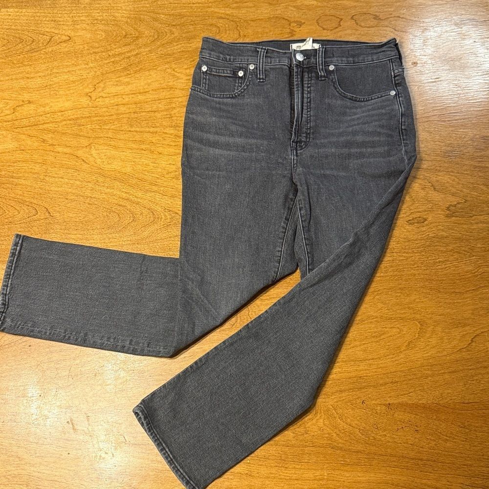 Madewell Charcoal Slim Demi Boot Jeans